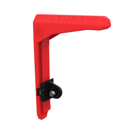 Side view of red MK2 adjustable shoulder stock for vr gunstock