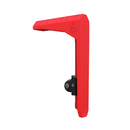Left view of red MK2 adjustable shoulder stock for vr gunstock
