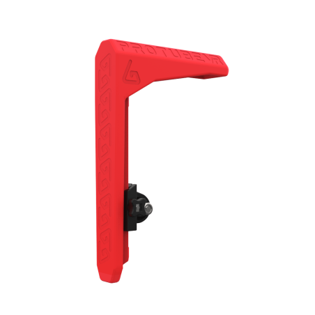 Right view of red MK2 adjustable shoulder stock for vr gunstock