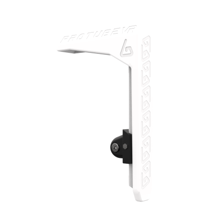 Left view of white MK2 adjustable shoulder stock for vr gunstock