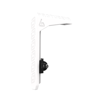 Right view of white MK2 adjustable shoulder stock for vr gunstock