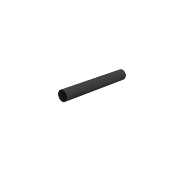 Left view of a 130mm carbon tube