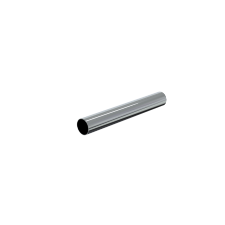 Left view of a 130mm chrome tube