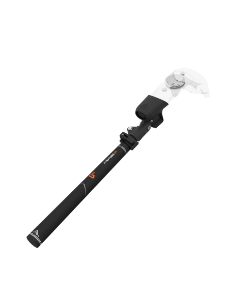 View of Swing It VR golf club for HTC Vive Carbon Armature and Black Carbon Fiber cups Left hand