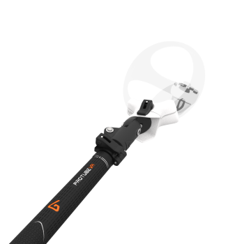 Close view of Swing It VR golf club for Sony PSVR 2 Carbon Armature and White PLA cups Left hand