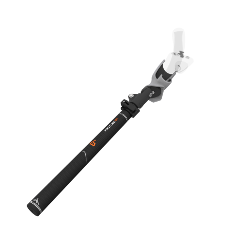View of Swing It VR golf club for Pico 4 Carbon Armature and Grey PLA cups Left hand