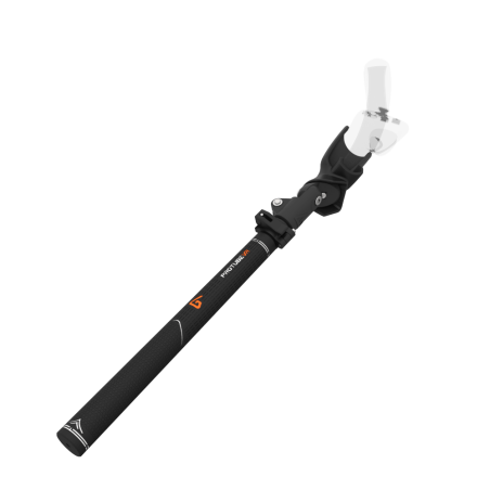 View of Swing It VR golf club for Pico 4 Carbon Armature and Black Carbon Fiber cups Left hand
