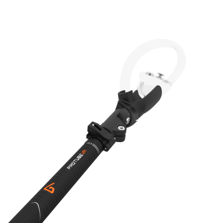 Close view of Swing It VR golf club for Pico 4 Carbon Armature and Black Carbon Fiber cups Right hand