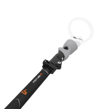 Close view of Swing It VR golf club for Meta Quest 1 Carbon Armature and Grey PLA cups Right hand