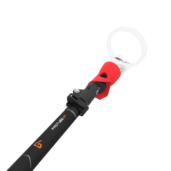 Close view of Swing It VR golf club for Meta Quest 1 Carbon Armature and Red PLA cups Left hand