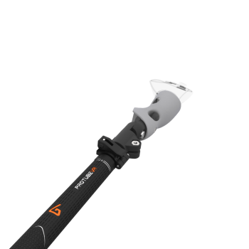 Close view of Swing It VR golf club for Meta Quest 3 Carbon Armature and Grey PLA cups Right hand