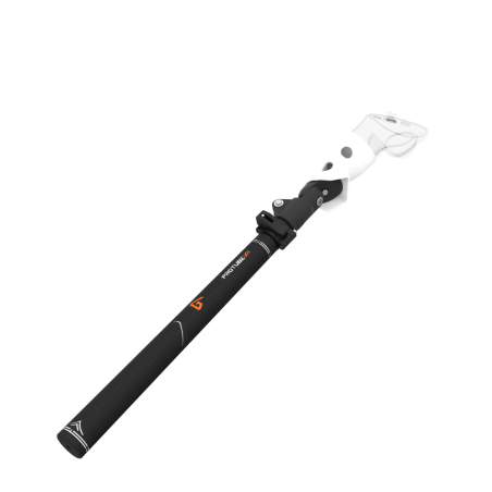 View of Swing It VR golf club for Meta Quest 3 Carbon Armature and White PLA cups Left hand