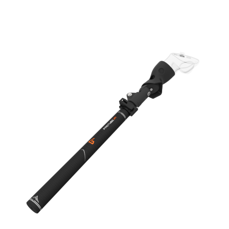 View of Swing It VR golf club for Meta Quest 3 Carbon Armature and Black Carbon Fiber cups Left hand