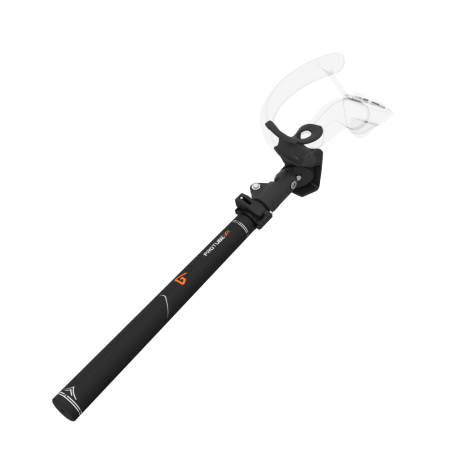 View of Swing It VR golf club for Valve Index Carbon Armature and Black Carbon Fiber cups Left hand
