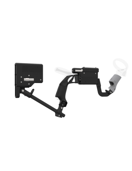 Right view of ProVolver for Focus 3 and XR Elite with Black Rear Cup Left Explorer haptic stock Carbon tube front grey