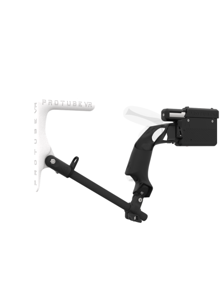 Right view of ProVolver for Focus 3 and XR Elite with Black Rear Cup Left White MK1 stock Carbon tube no front