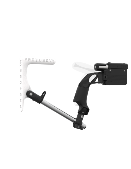 Right view of ProVolver for Focus 3 and XR Elite with Black Rear Cup Left White MK1 stock Chrome tube no front