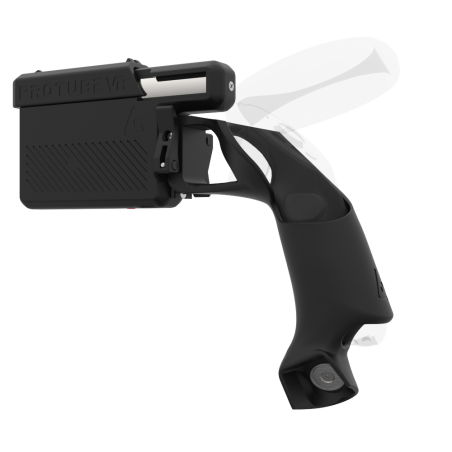 Left view of ProVolver for Focus 3 and XR Elite with Black Rear Cup Right no shoulder stock no front