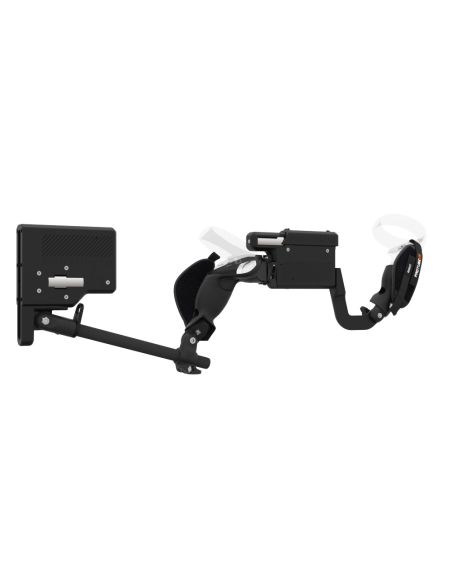 Right view of ProVolver for Meta Quest 2 with Black Rear Cup Left Explorer haptic stock Carbon tube front carbon