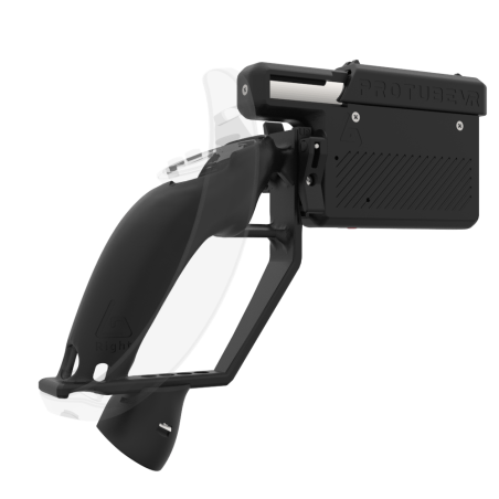 Right view of ProVolver for Valve Index Knuckles with Black Rear Cup Right no shoulder stock no front