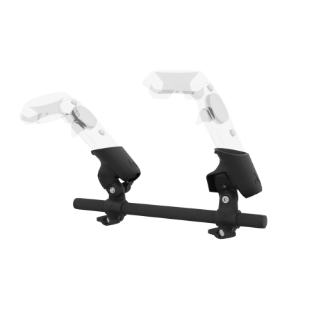 Left view of Right hand Starter vr gun stock for HTC Vive without shoulder stock and Black cups Carbon tube