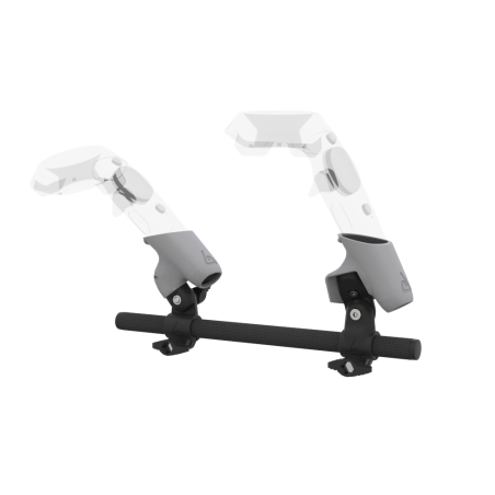 Left view of Right hand Starter vr gun stock for HTC Vive without shoulder stock and Grey cups Carbon tube