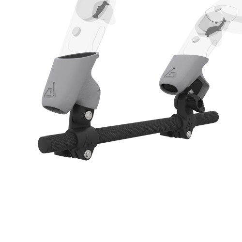Zoom view of Right hand Starter vr gun stock for HTC Vive without shoulder stock and Grey cups Carbon tube