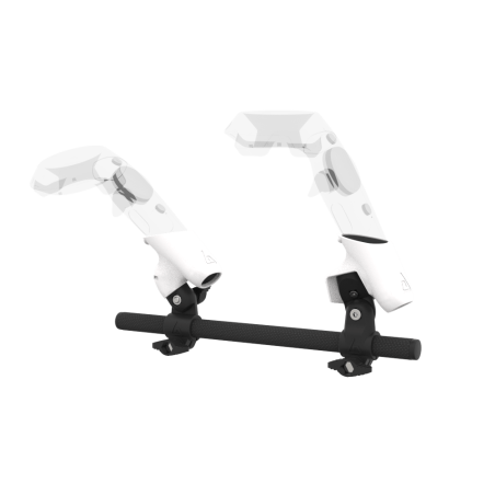 Left view of Right hand Starter vr gun stock for HTC Vive without shoulder stock and White cups Carbon tube