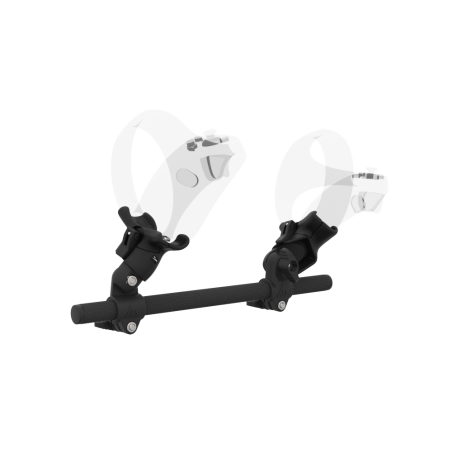 Right view of Right hand Starter vr gun stock for PSVR 2 without shoulder stock and Black cups Carbon tube