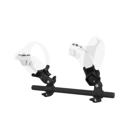 Left view of Right hand Starter vr gun stock for PSVR 2 without shoulder stock and Black cups Carbon tube