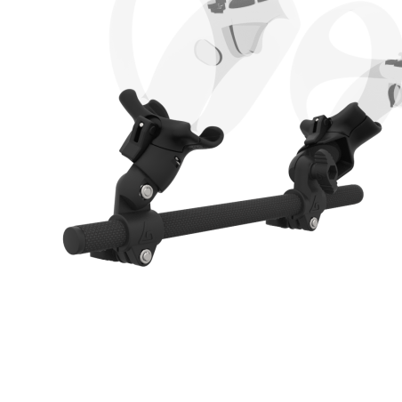 Zoom view of Right hand Starter vr gun stock for PSVR 2 without shoulder stock and Black cups Carbon tube