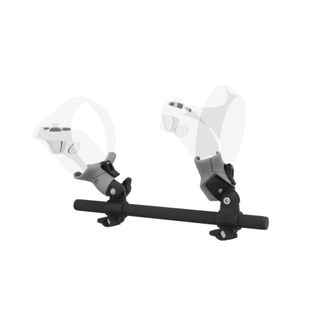 Left view of Right hand Starter vr gun stock for PSVR 2 without shoulder stock and Grey cups Carbon tube