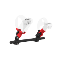 Right view of Right hand Starter vr gun stock for PSVR 2 without shoulder stock and Red cups Carbon tube