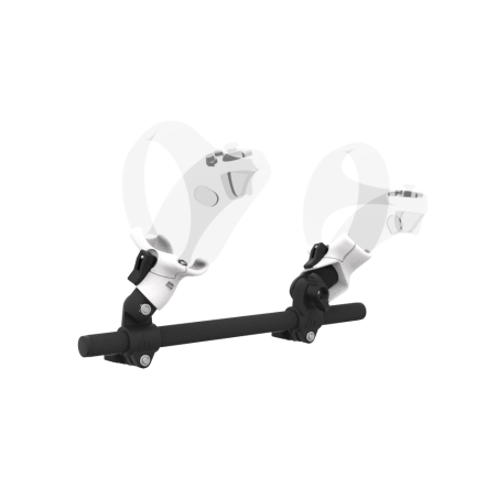 Right view of Right hand Starter vr gun stock for PSVR 2 without shoulder stock and White cups Carbon tube