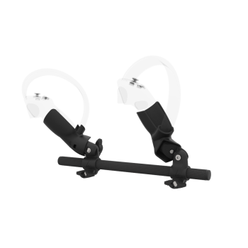Left view of Right hand Starter vr gun stock for Pico 4 without shoulder stock and Black cups Carbon tube