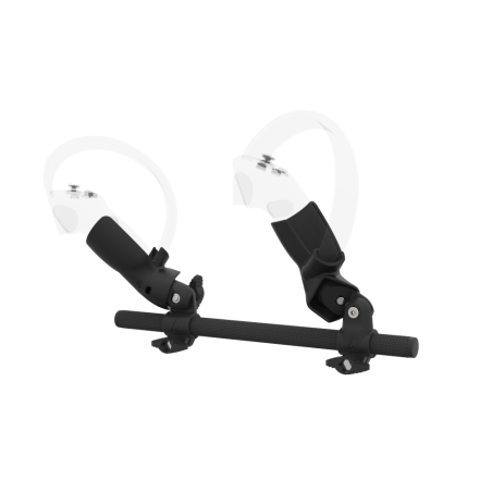 Left view of Right hand Starter vr gun stock for Pico 4 without shoulder stock and Black cups Carbon tube