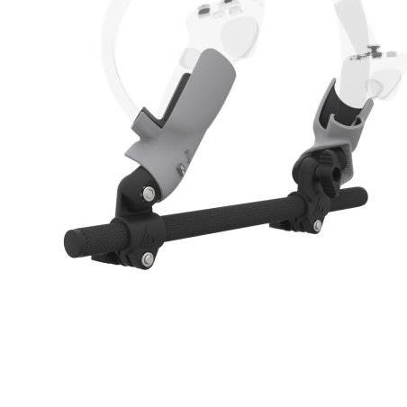 Zoom view of Right hand Starter vr gun stock for Pico 4 without shoulder stock and Grey cups Carbon tube