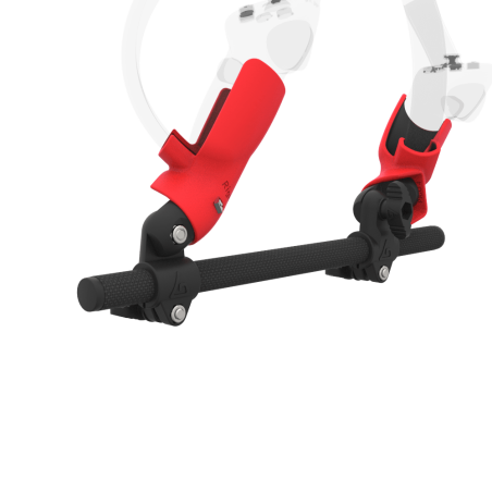 Zoom view of Right hand Starter vr gun stock for Pico 4 without shoulder stock and Red cups Carbon tube