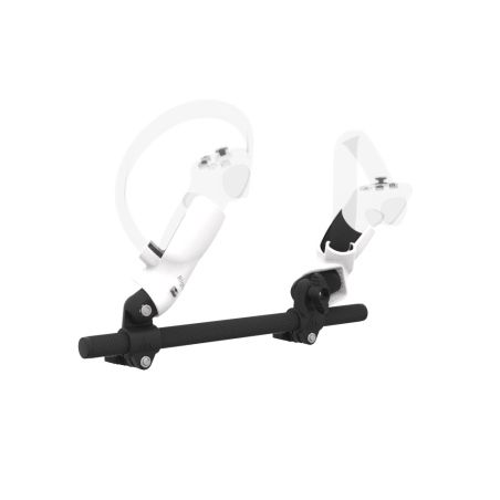 Right view of Right hand Starter vr gun stock for Pico 4 without shoulder stock and White cups Carbon tube