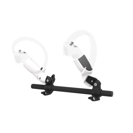 Left view of Right hand Starter vr gun stock for Pico 4 without shoulder stock and White cups Carbon tube