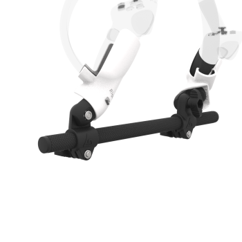 Zoom view of Right hand Starter vr gun stock for Pico 4 without shoulder stock and White cups Carbon tube