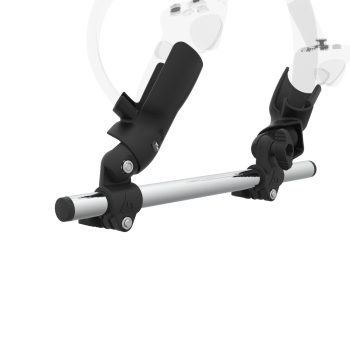 Zoom view of Right hand Starter vr gun stock for Pico 4 without shoulder stock and Black cups Chrome tube