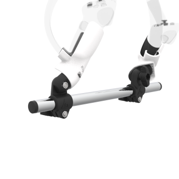 Zoom view of Right hand Starter vr gun stock for Pico 4 without shoulder stock and White cups Chrome tube
