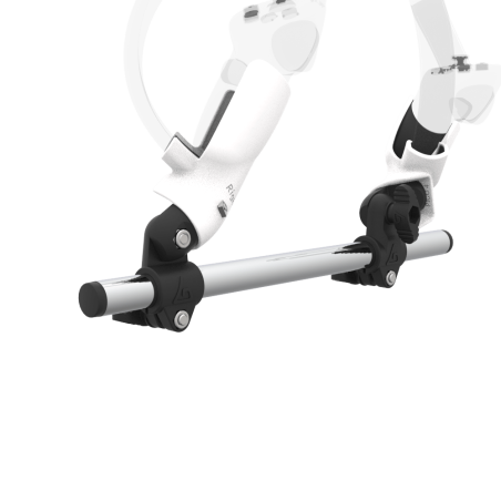 Zoom view of Right hand Starter vr gun stock for Pico 4 without shoulder stock and White cups Chrome tube