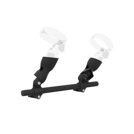 Right view of Right hand Starter vr gun stock for Meta Quest 1 without shoulder stock and Black cups Carbon tube