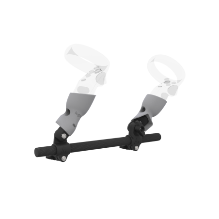 Right view of Right hand Starter vr gun stock for Meta Quest 1 without shoulder stock and Grey cups Carbon tube