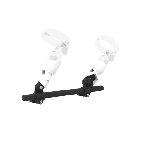 Right view of Right hand Starter vr gun stock for Meta Quest 1 without shoulder stock and White cups Carbon tube