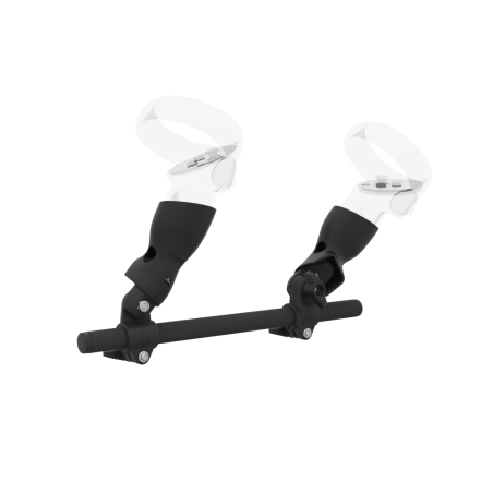 Right view of Right hand Starter vr gun stock for Meta Quest 2 without shoulder stock and Black cups Carbon tube