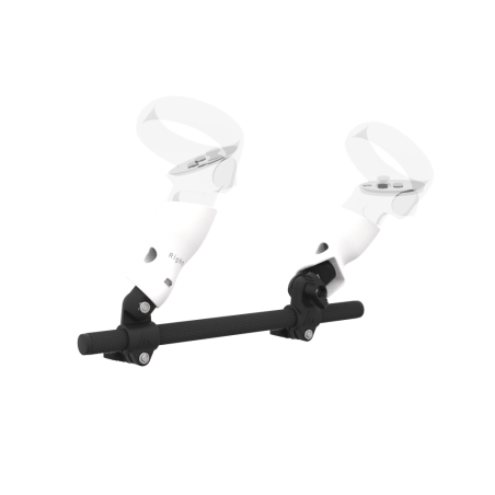 Right view of Right hand Starter vr gun stock for Meta Quest 2 without shoulder stock and White cups Carbon tube