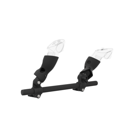 Right view of Right hand Starter vr gun stock for Meta Quest 3 without shoulder stock and Black cups Carbon tube